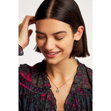 Load image into Gallery viewer, ted baker lilea magnolia lillifora small enamel pendant rose gold silver glitter