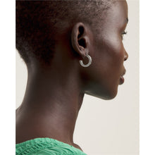 Load image into Gallery viewer, ted baker crystal hoop silver earrings