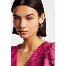 Load image into Gallery viewer, ted bakerhenreta triple hoop earring gold tone