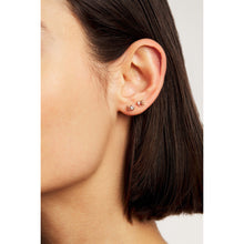 Load image into Gallery viewer, ted baker liinah lo-ve stud earring baby pink, clear crystal