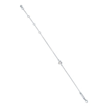 Load image into Gallery viewer, ted baker hansa: crystal heart bracelet silver & clear crystal