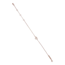 Load image into Gallery viewer, ted baker hansa: crystal heart bracelet rose gold & clear crystal