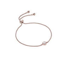 Load image into Gallery viewer, ted baker sarsa: plain crystal bracelet rose gold & clear crystal