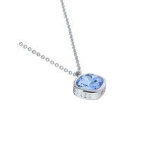Load image into Gallery viewer, ted baker crastel: crystal pendant necklace silver tone, light blue crystal