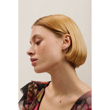 Load image into Gallery viewer, ted baker heplie: crystal hoop earrings (14mm) silver tone, rainbow crystal
