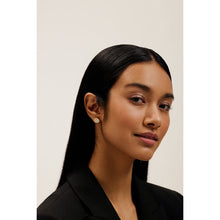 Load image into Gallery viewer, ted baker cherelle: crystal button stud earrings gold tone, pink crystal