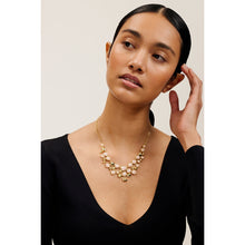 Load image into Gallery viewer, ted baker periela: pebble stone necklace gold tone, pink