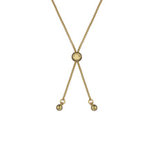 Load image into Gallery viewer, ted baker pelra: pebble stone adjustable bracelet gold tone, green