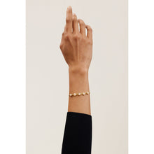 Load image into Gallery viewer, ted baker pelra: pebble stone adjustable bracelet gold tone, pink
