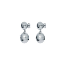 Load image into Gallery viewer, ted baker sollia: solitaire sparkle crystal drop earrings silver tone, clear crystal