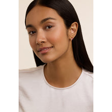 Load image into Gallery viewer, ted baker joyaa: jewel cluster stud earrings, gold tone, pink, clear crystal