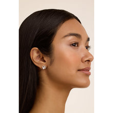 Load image into Gallery viewer, ted baker florine: crystal flower stud earrings silver tone, clear crystal