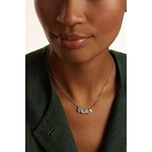 Load image into Gallery viewer, ted baker clarita: crystal cluster pendant necklace silver tone