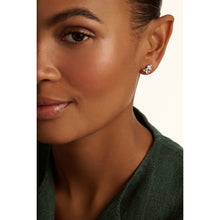 Load image into Gallery viewer, ted baker clarice: crystal cluster stud earrings silver tone