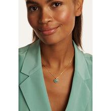 Load image into Gallery viewer, ted baker farida: faceted stone heart pendant necklace gold tone