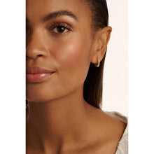 Load image into Gallery viewer, ted baker persia: pearl huggie earrings gold tone