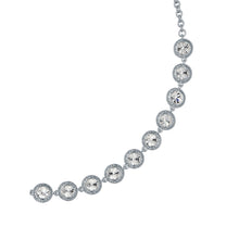 Load image into Gallery viewer, ted baker solanna: solitaire sparkle crystal chain necklace silver tone clear crystal