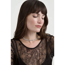 Load image into Gallery viewer, ted baker solanna: solitaire sparkle crystal chain necklace silver tone clear crystal