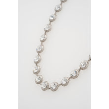 Load image into Gallery viewer, ted baker solanna: solitaire sparkle crystal chain necklace silver tone clear crystal