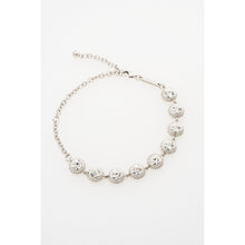 Load image into Gallery viewer, ted baker solace: solitaire sparkle crystal adjustable bracelet silver tone clear crystal