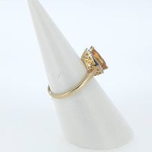 Load image into Gallery viewer, 9kt Yellow Gold - Citrine &amp; Diamond Ring
