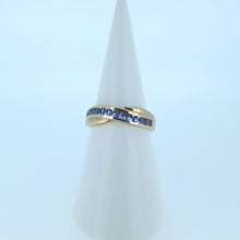 Load image into Gallery viewer, 9ct Yellow Gold 12 Stone Tanzanite Dress Ring
