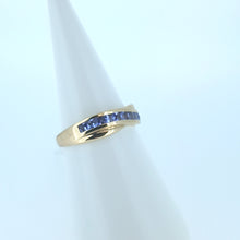 Load image into Gallery viewer, 9ct Yellow Gold 12 Stone Tanzanite Dress Ring
