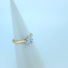 Load image into Gallery viewer, 9ct Yellow Gold Oval Lab Diamond Engagement Ring
