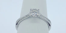 Load image into Gallery viewer, 9kt White Gold -  Diamond Cluster Engagment Ring
