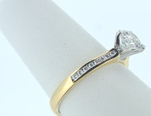 Load image into Gallery viewer, 18kt Yellow Gold - Channel Set Lab Diamond Engagement Ring
