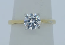 Load image into Gallery viewer, 18kt Yellow Gold - 1ct. Lab Solitare Engagement Ring
