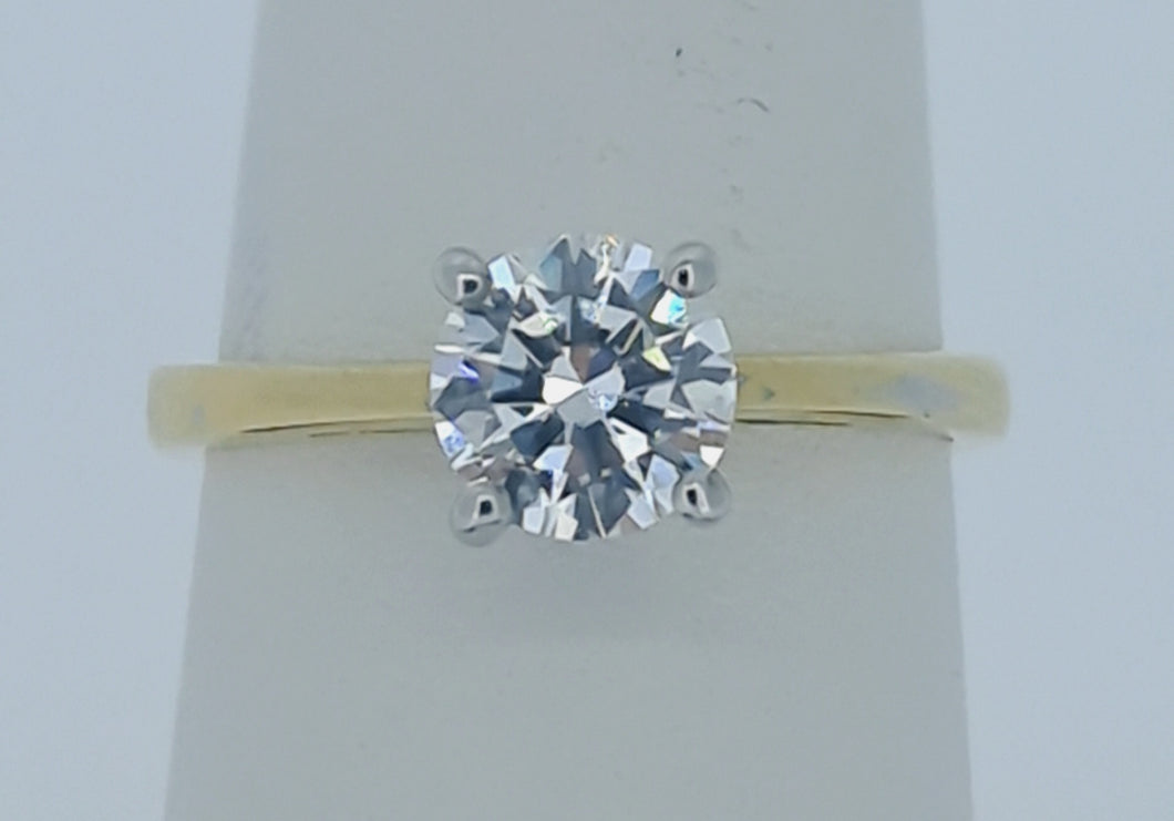 18kt Yellow Gold - 1ct. Lab Solitare Engagement Ring