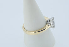 Load image into Gallery viewer, 9kt Yellow Gold - Diamond Solitaire Cluster Engagment Ring
