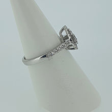 Load image into Gallery viewer, 9kt White Gold - Pear Diamond Cluster Ring
