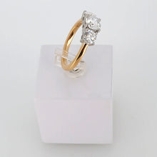 Load image into Gallery viewer, 18ct Yellow Gold 3 Stone Lab Diamond Engagement Ring
