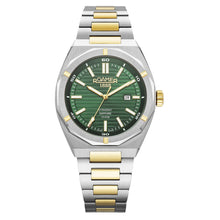 Load image into Gallery viewer, roamer stingray 42mm 3h green dial two tone watch
