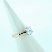 Load image into Gallery viewer, 18kt Yellow Gold -  Oval Lab Diamond Engagement Ring
