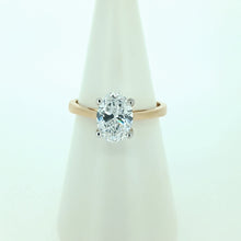 Load image into Gallery viewer, 18kt Yellow Gold -  Oval Lab Diamond Engagement Ring
