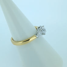 Load image into Gallery viewer, 18kt Yellow Gold - 3 Stone Oval Diamond Engagement Ring
