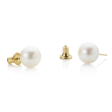 Load image into Gallery viewer, Jersey Pearl - 9kt Gold Stud Earrings
