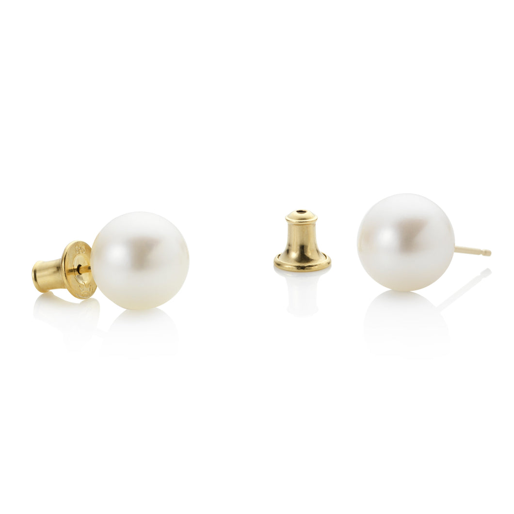 Jersey Pearl - 9kt Gold Stud Earrings