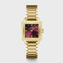 Load image into Gallery viewer, Cluse - &quot;Gracieuse Petite&quot; Dark Cherry Dial Watch
