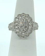 Load image into Gallery viewer, 9kt White Gold - Diamond Cluster Dress Ring
