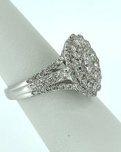 Load image into Gallery viewer, 9kt White Gold - Diamond Cluster Dress Ring
