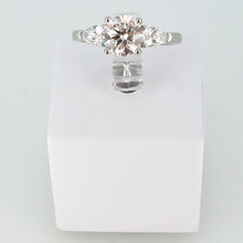 Load image into Gallery viewer, Platinum 3 Stone Lab Diamond Engagement Ring
