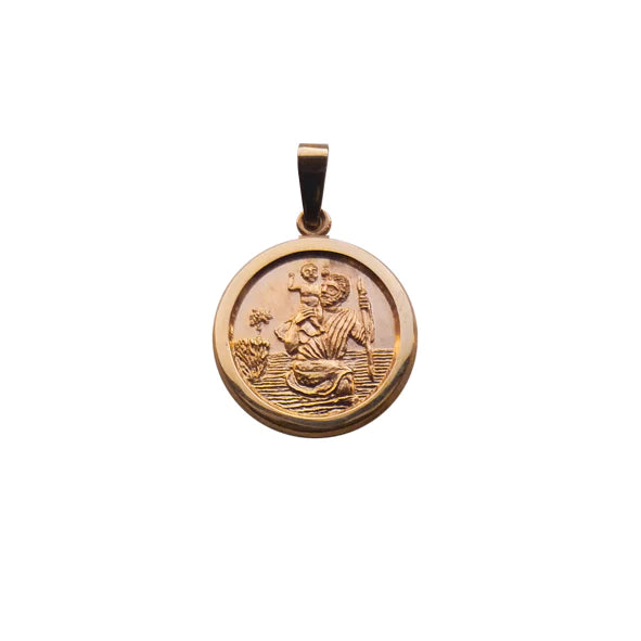9kt Yellow Gold - St. Christopher Medal