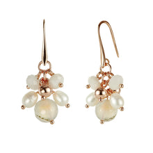 Load image into Gallery viewer, Jersey Pearl - Joy Montana Agate and Moonstone Pearl Drop Earrings
