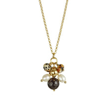 Load image into Gallery viewer, Jersey Pearl - Joy Black Agate &amp; Dalmatian Stone Pendant
