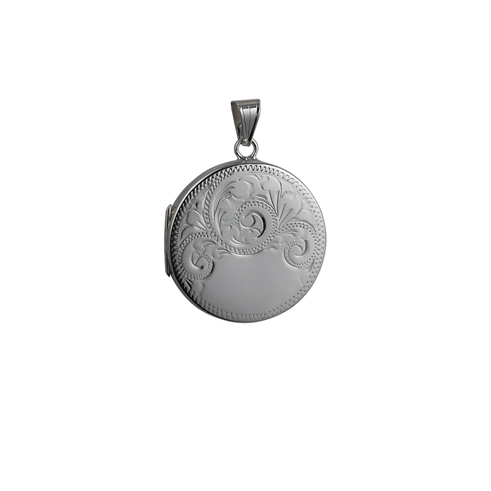 Silver Handmade Engraved Round Locket