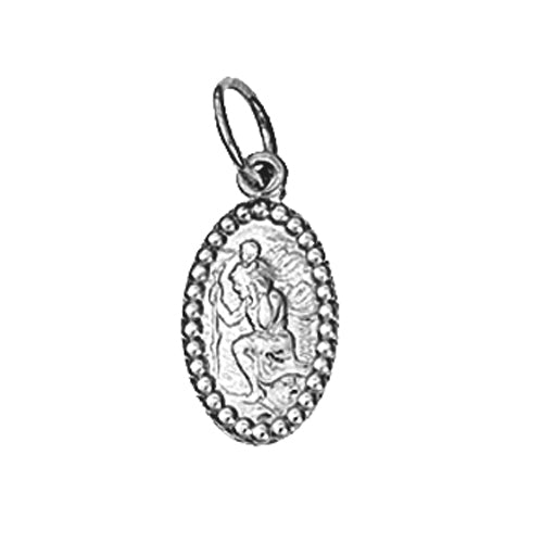 St. Christopher Medal With Beaded Edge